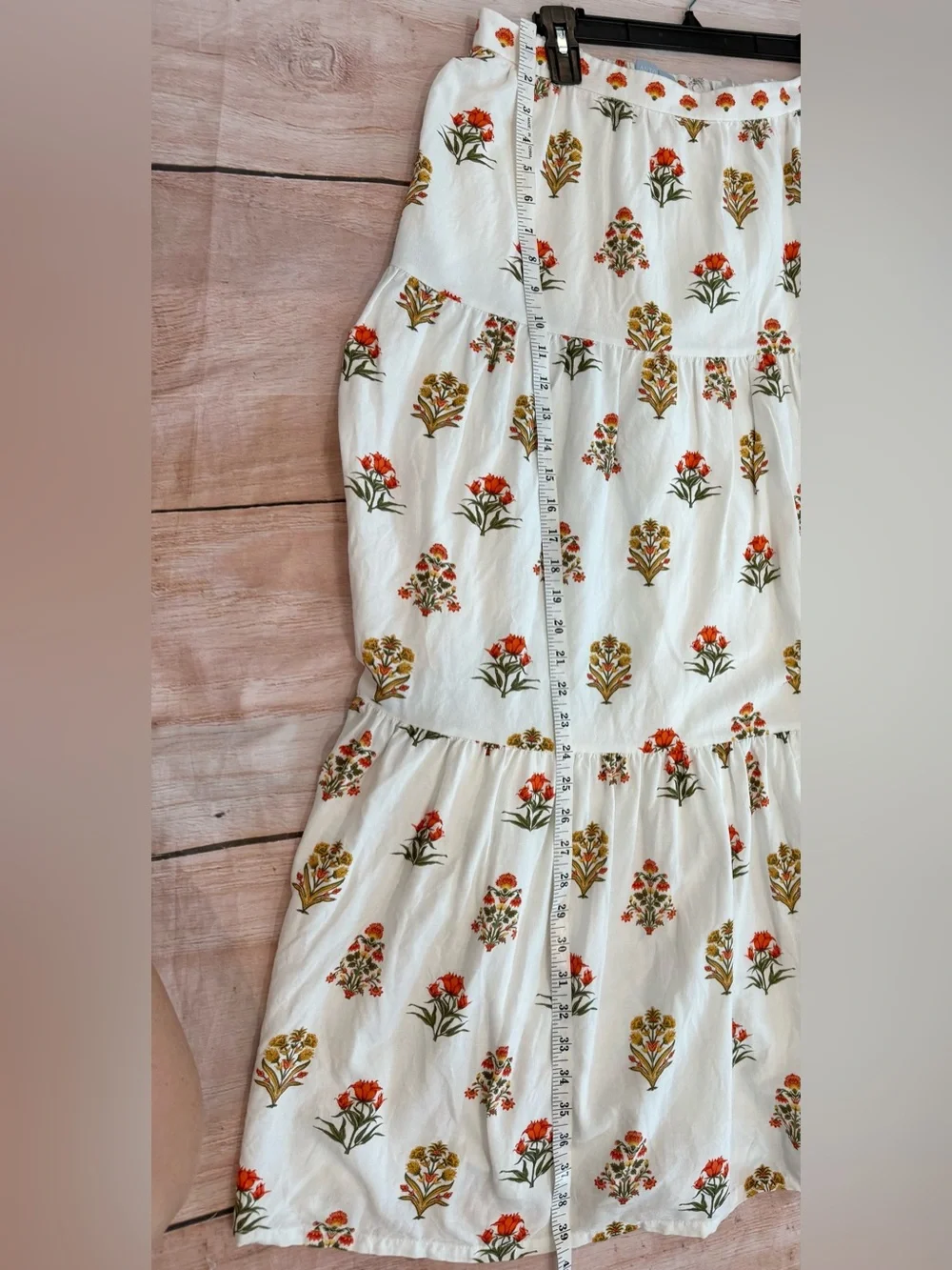 Antonio Melani isabelle a-line floral tiered maxi skirt Size 14 prairie cottage